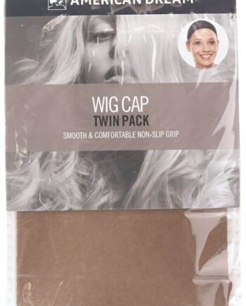 American Dream Brown Wig Cap - 2 stk