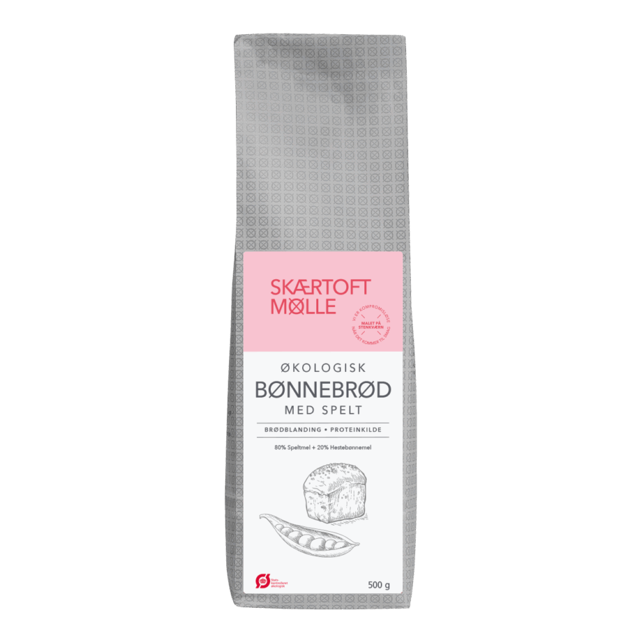 BØNNEBRØD MED SPELT - ØKOLOGISK - BRØDBLANDING