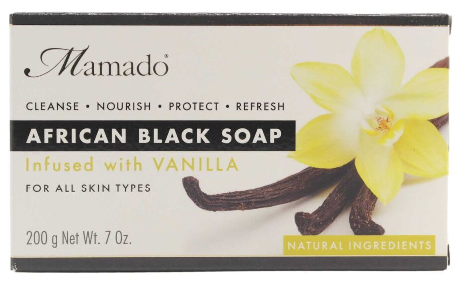 Mamado Black Soap m/vanilje 200 g