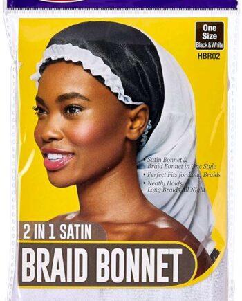 Red By Kiss 2 in 1 Braid Bonnet Hvid