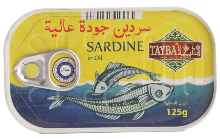 Tayba Sardiner I olie 125gr