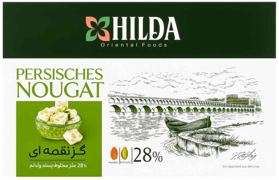 Hilda Persisk Nougat, Pistacie (Gaz) 350 g