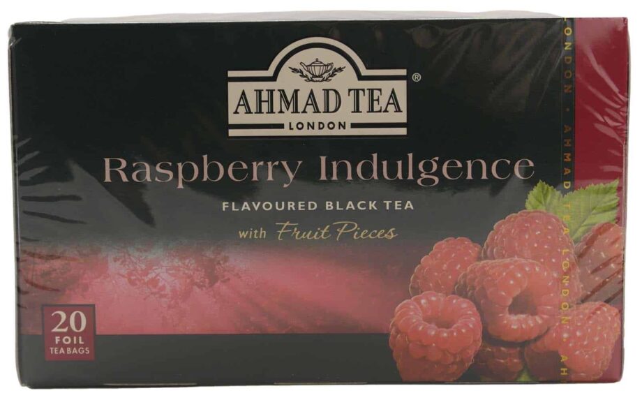 Ahmad Tea Hindbær Sort Te 20 stk