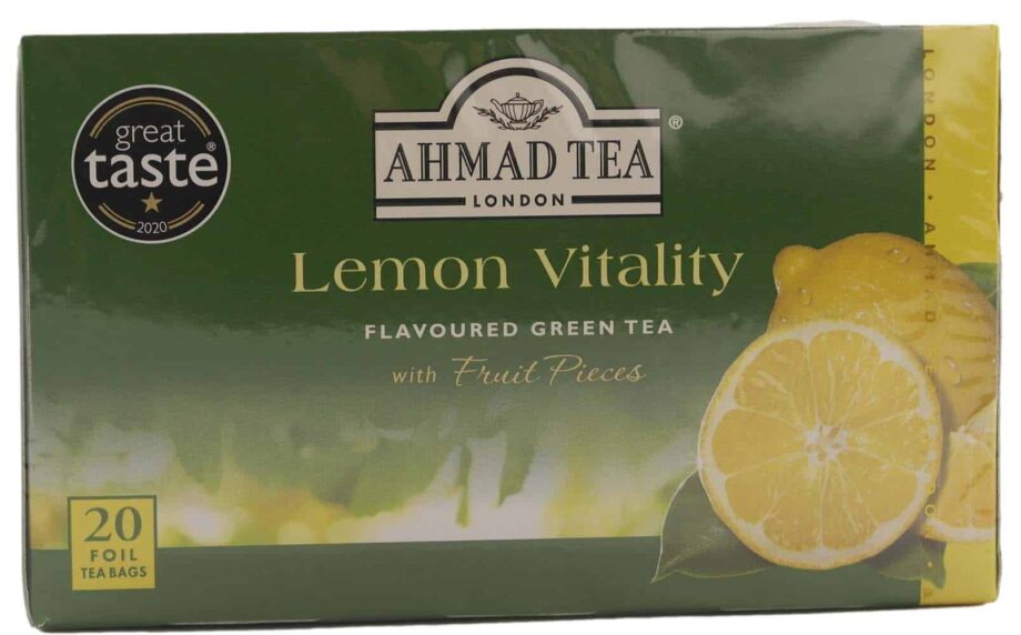 Ahmad Tea Lemon Vitality Green Tea 20 stk