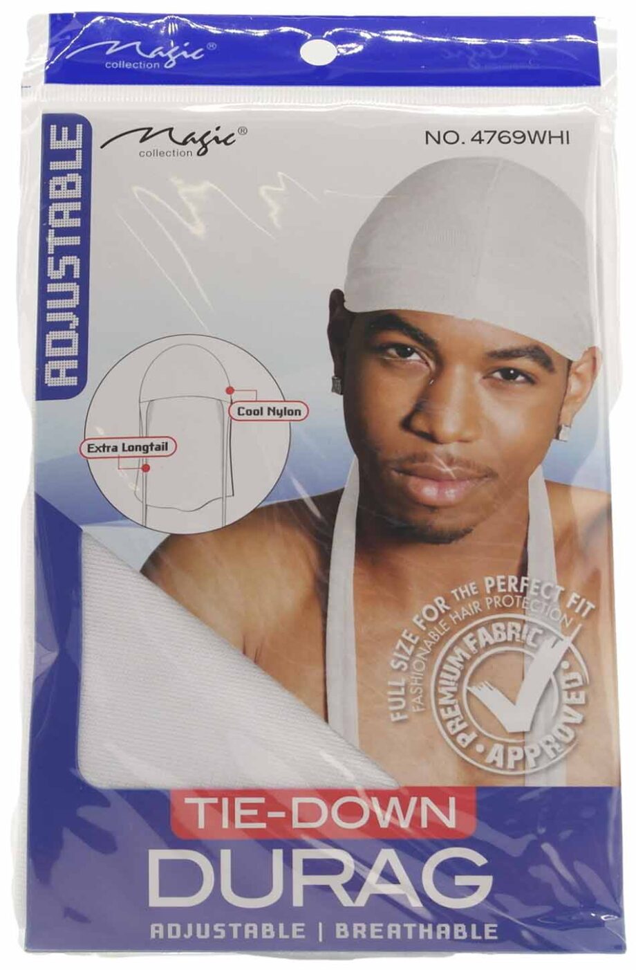 Long Tail Durag - Hvid