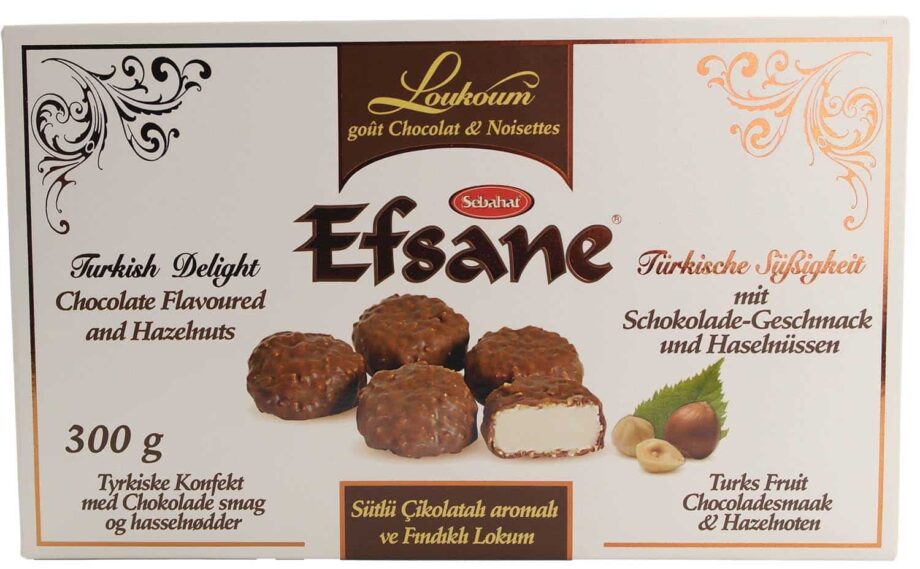 Turkish Delight Chokolade/Hasselnød 300 g