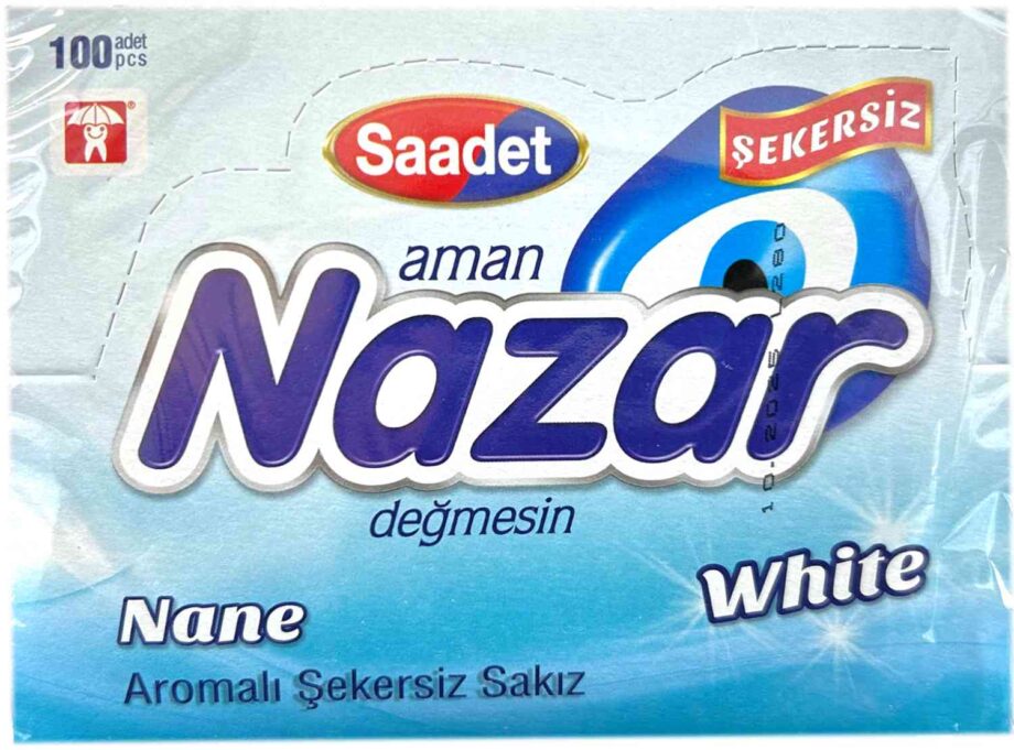 Nazar Tyggegummi Mynte 100 stk