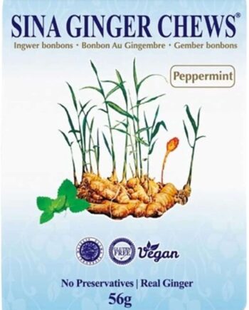 Sina Ginger Chews Peppermint 56 g
